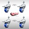 Service Caster 3.5 Inch SS Blue Poly Swivel 12mm Threaded Stem Caster Set Total Lock Brake SCC-SSTSTTL20S3514-PPUB-BLUE-M1215-4 - alternate 5